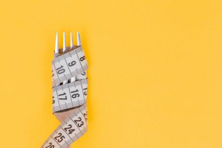 measure tape on a fork