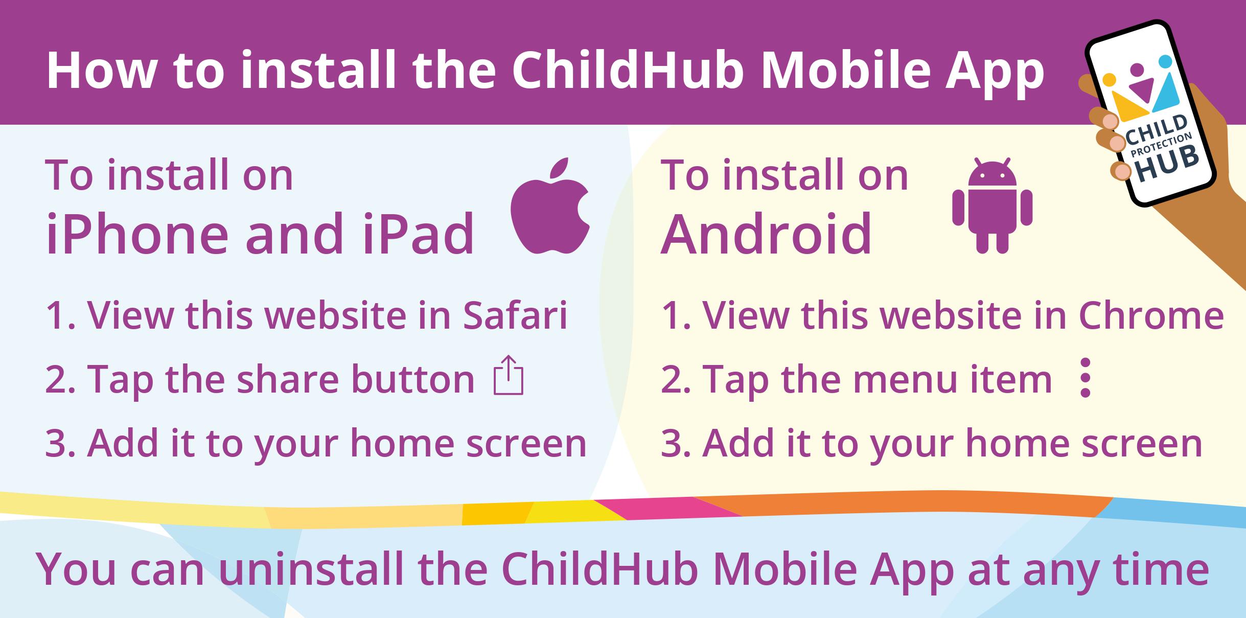 how to install mobile app