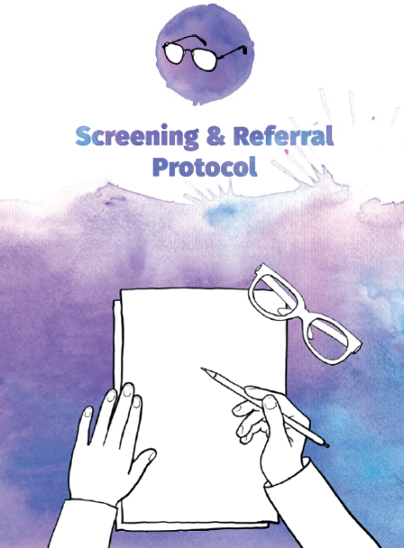 The cover of Screening and Referral Protocol