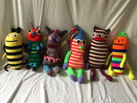 Worry monsters made by Oxfordshire County's volunteers
