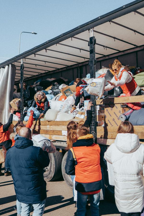 distribution of donations in Vilnius