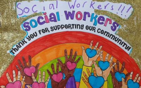 Drawing made to show appreciation towards social workers