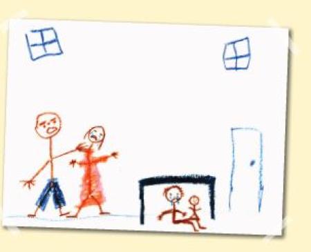 domestic violence children drawing