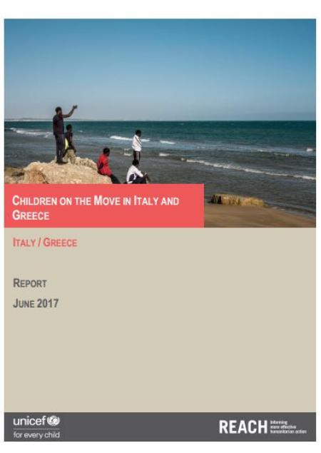  Children on the Move in Italy and Greece Front Cover